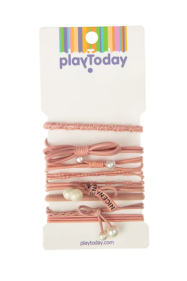 Набор резинок для волос PLAYTODAY, светло-розовый - фото 1