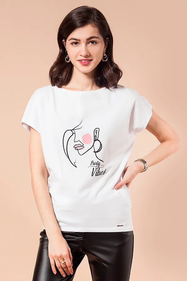 Футболка VILATTE, белый_лицо - фото 1