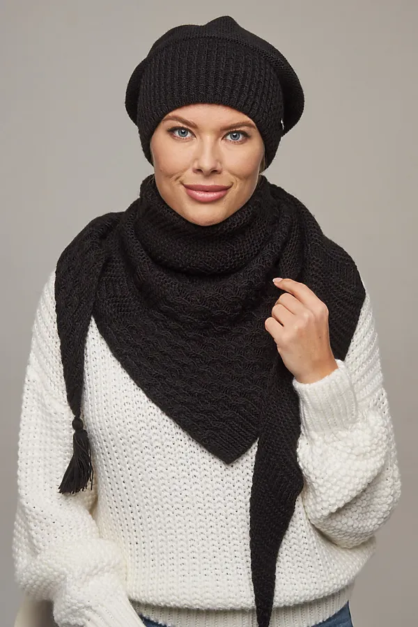 Шарф VAY, черный - фото 1