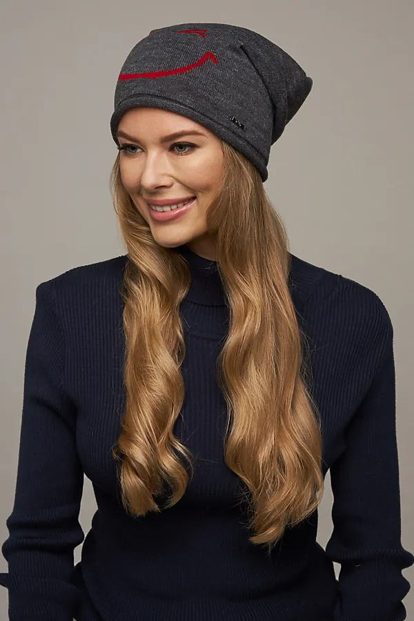 Шапка VAY, т.серый - фото 1