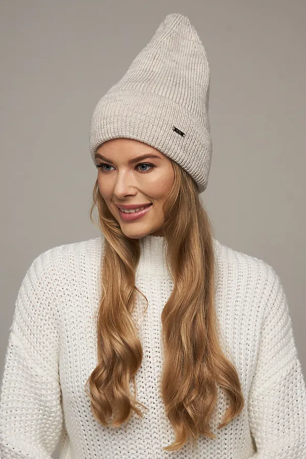 Шапка VAY, св.бежевый - фото 1