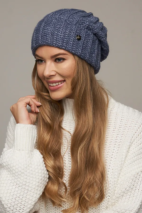 Шапка VAY, св.джинс - фото 1