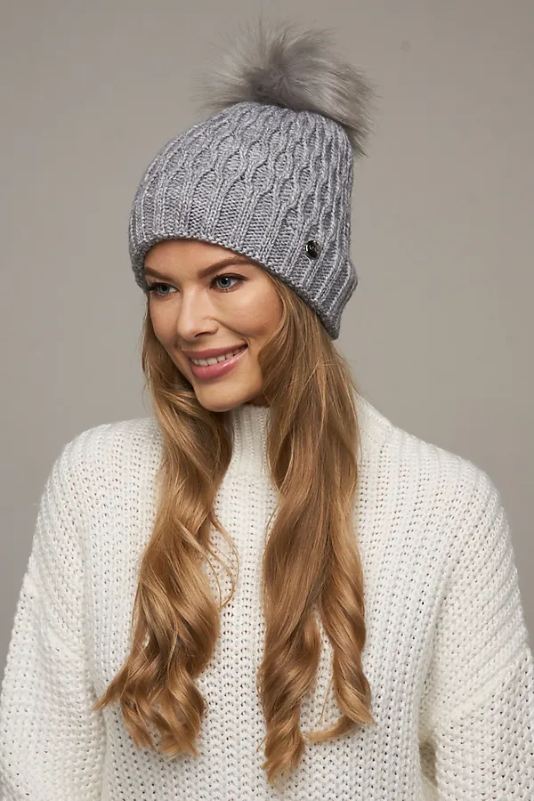 Шапка VAY, св.серый - фото 1