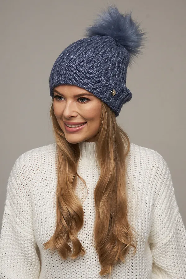 Шапка VAY, св.джинс - фото 1