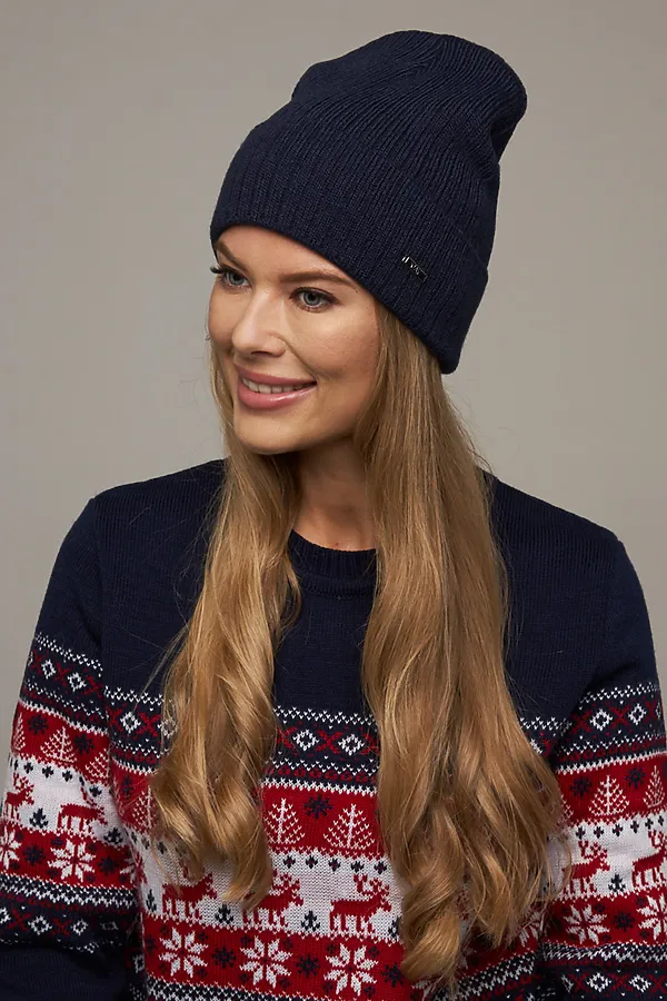 Шапка VAY, т.синий - фото 1