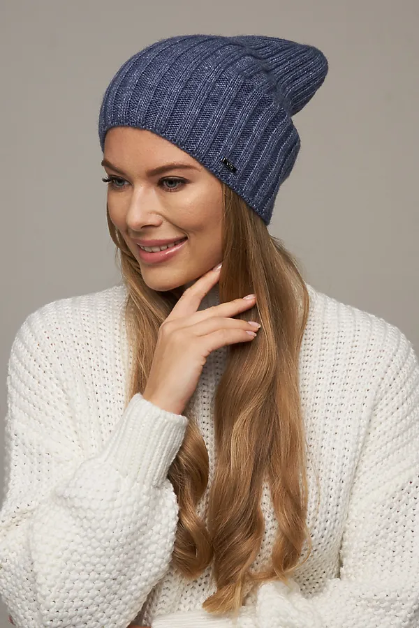 Шапка VAY, св.джинс - фото 1