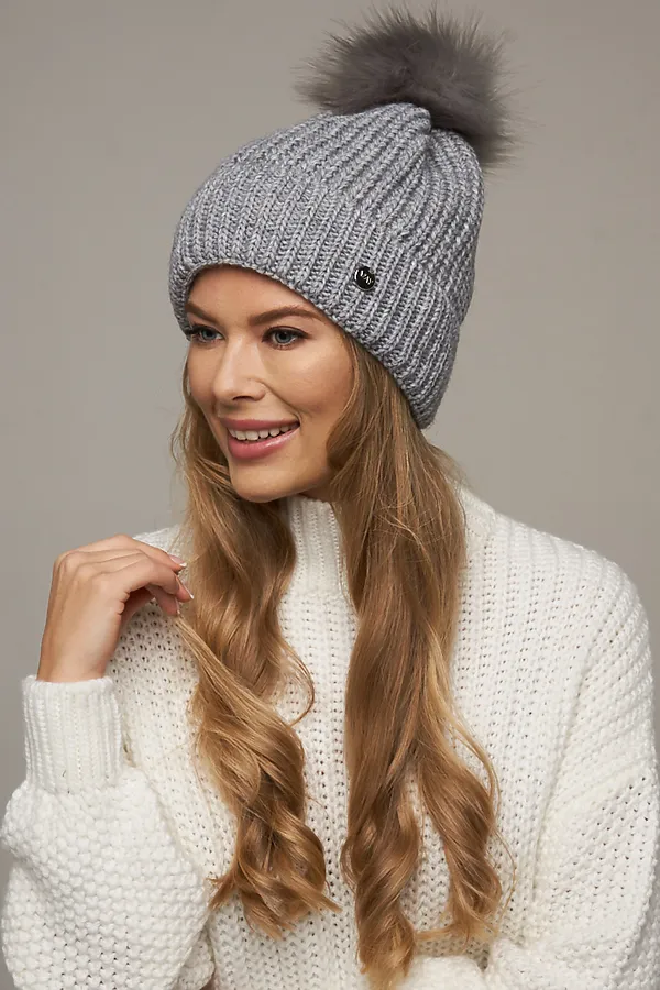 Шапка VAY, св.серый - фото 1