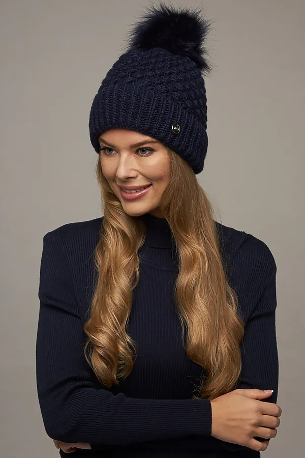 Шапка VAY, т.синий - фото 1