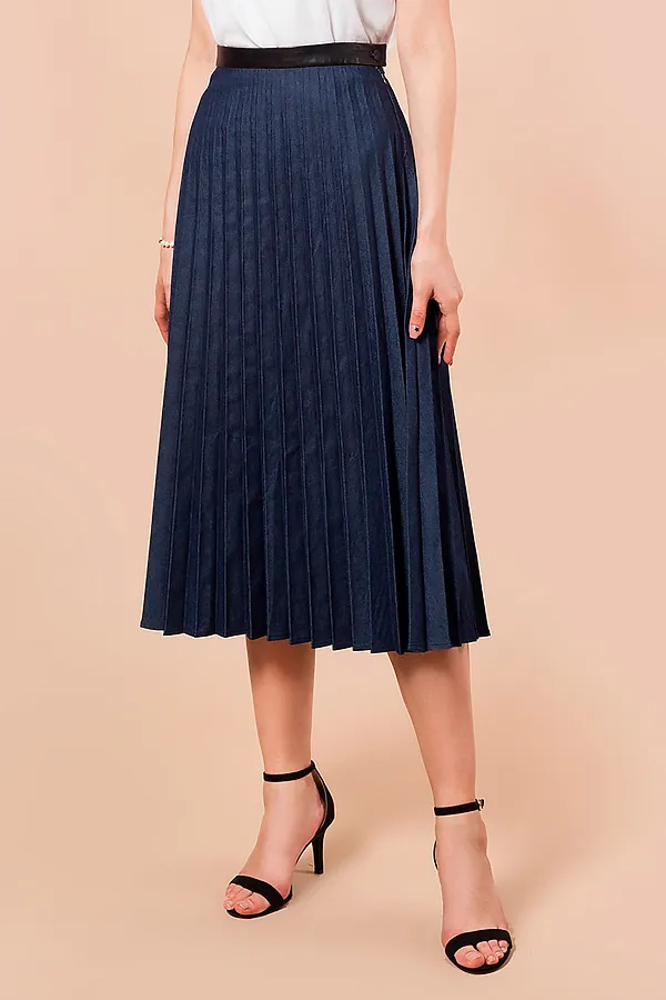 Юбка VILATTE, синий - фото 1