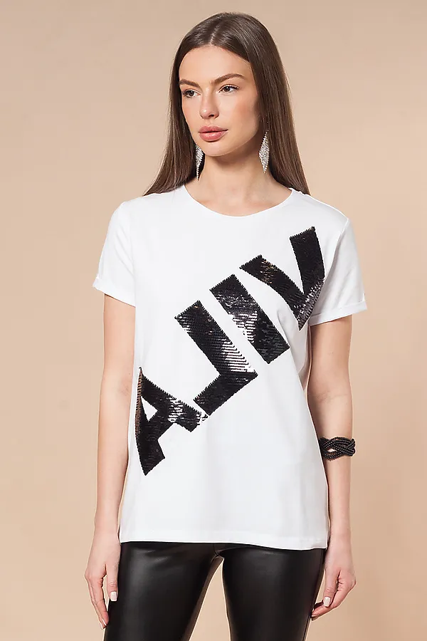 Футболка VILATTE, белый_буквы - фото 1