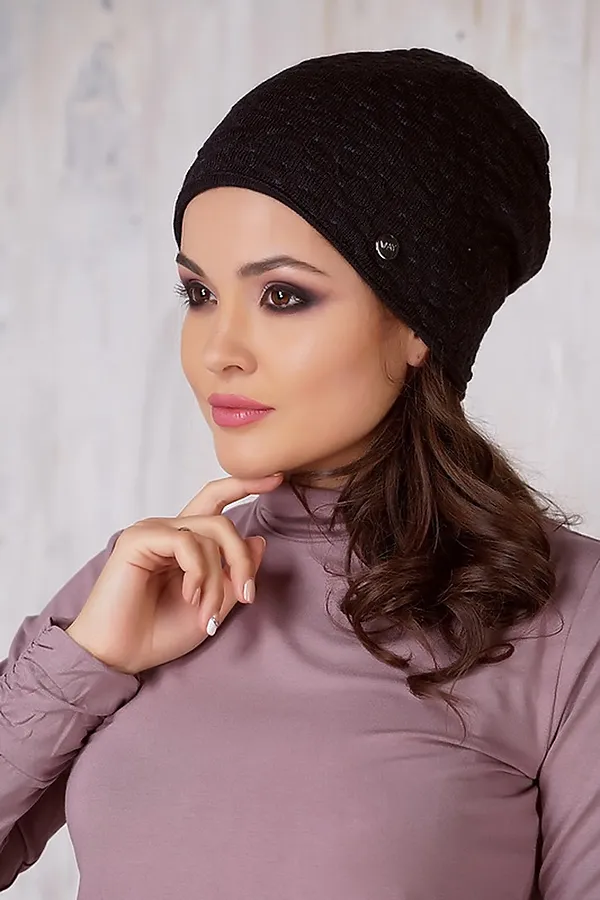 Шапка VAY, м.асфальт/джинс - фото 1