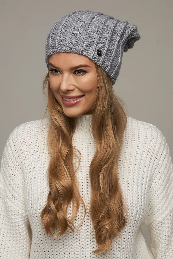 Шапка VAY, св.серый - фото 1