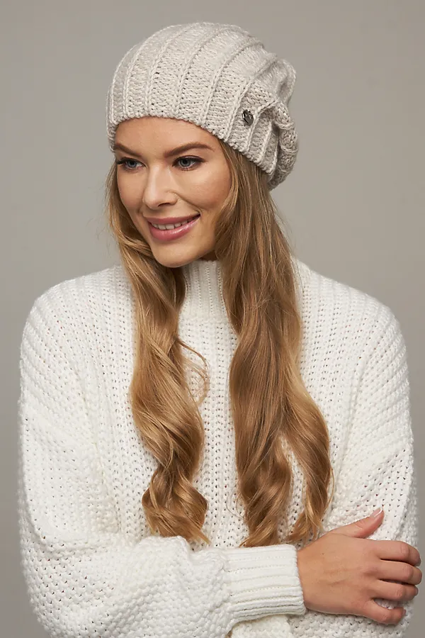 Шапка VAY, св.бежевый - фото 1