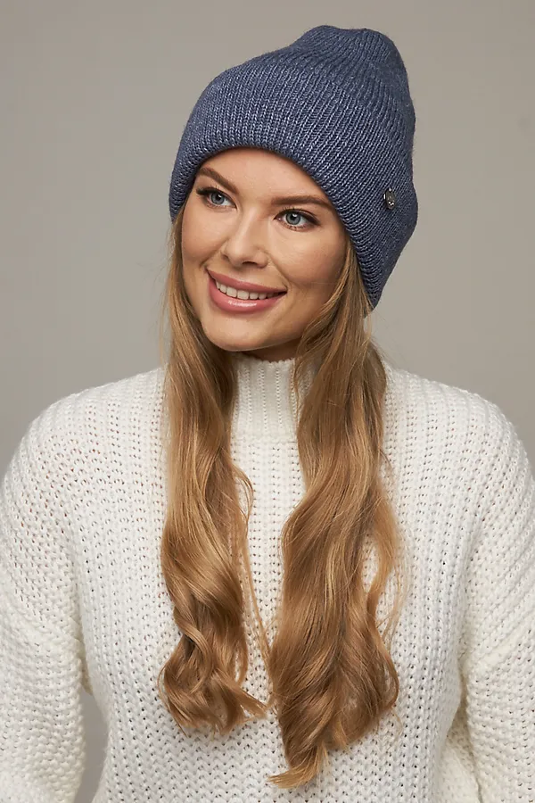 Шапка VAY, св.джинс - фото 1