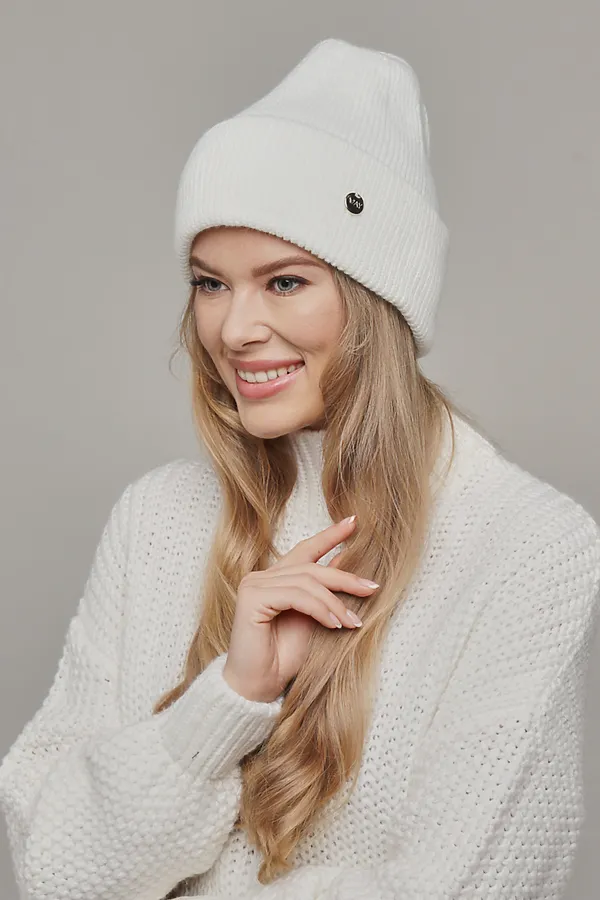 Шапка VAY, молоко - фото 1