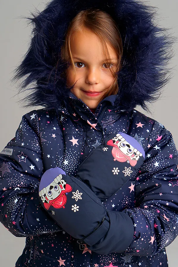 Варежки PLAYTODAY, темно-синий - фото 1