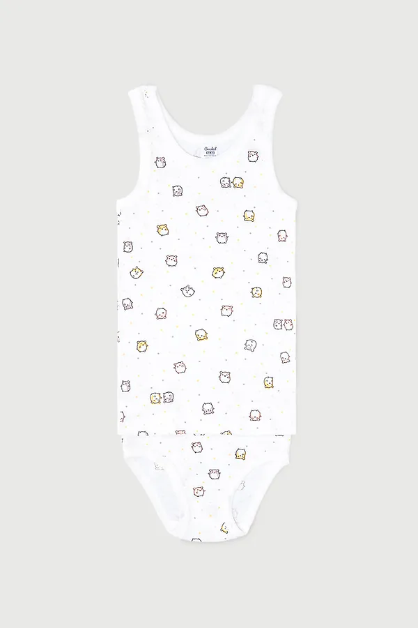 Комплект(Майка+Трусы) CROCKID SALE, белый - фото 1