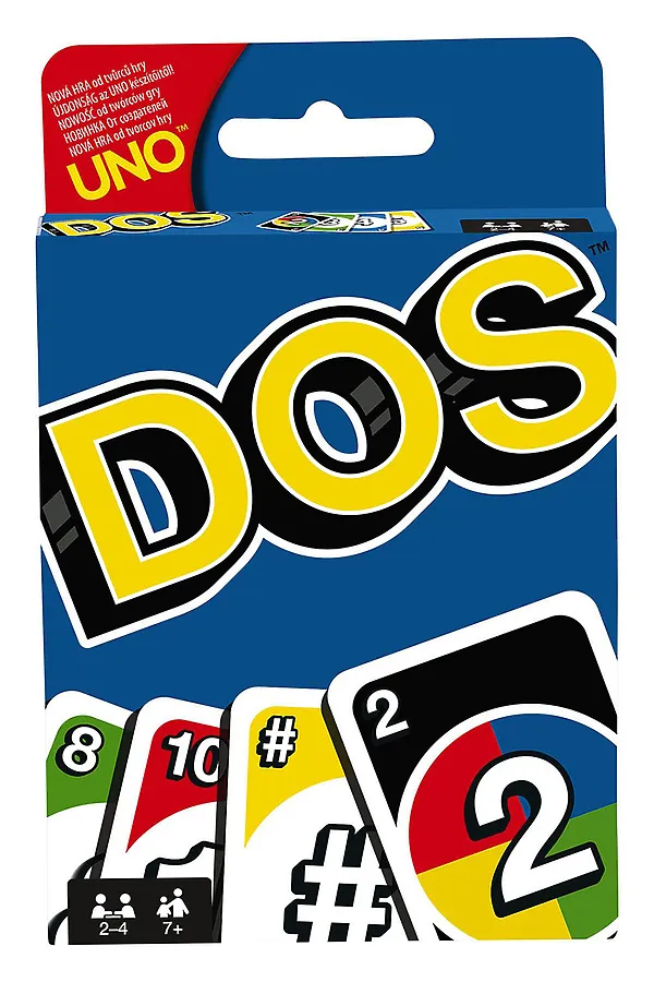 Uno Карточная игра DOS MATTEL, мультиколор - фото 1