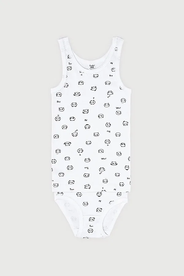 Комплект(Майка+Трусы) CROCKID SALE, белый - фото 1