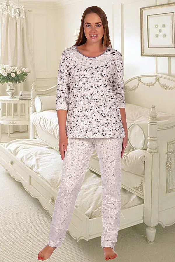 Пижама Дженис НАТАЛИ, бежевый - фото 1