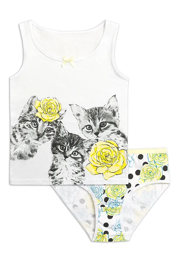 Комплект(Майка+трусы) PELICAN, белый - фото 1