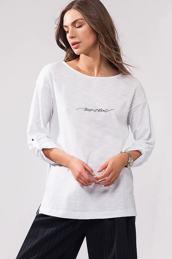 Лонгслив VILATTE, белый_keep it real - фото 1