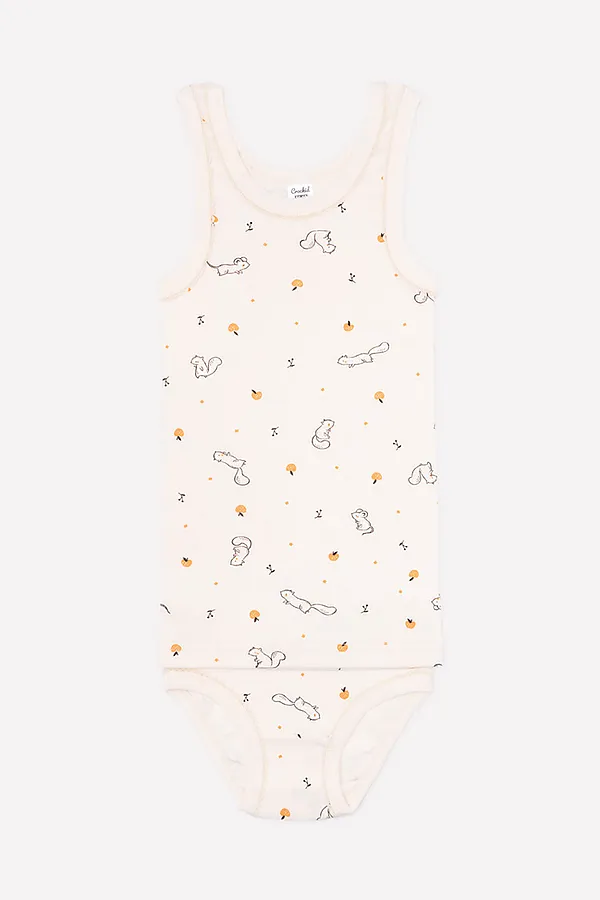 Комплект(Майка+Трусы) CROCKID SALE, молочный - фото 1