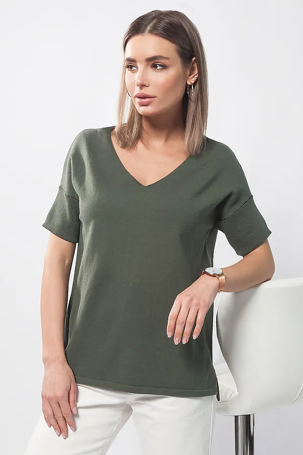 Джемпер VILATTE, оливковый - фото 1