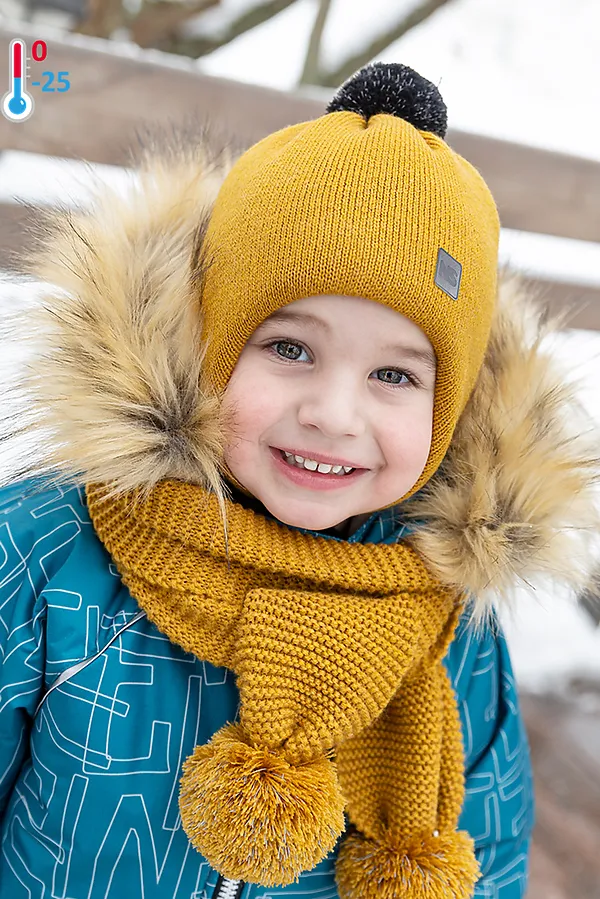 Шапка 11з4721 горчичный NIKASTYLE, горчичный - фото 1