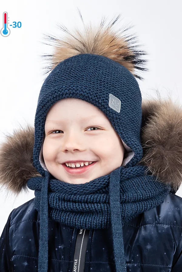 Шапка 11з4921 джинсовый NIKASTYLE, джинсовый - фото 1