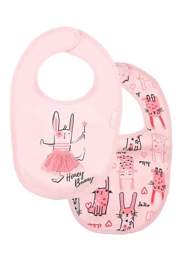 Нагрудник 2 шт. PLAYTODAY, розовый - фото 1