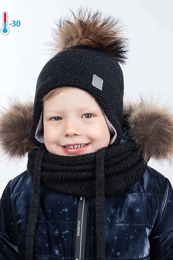 Шапка 11з4921 черный NIKASTYLE, черный - фото 1