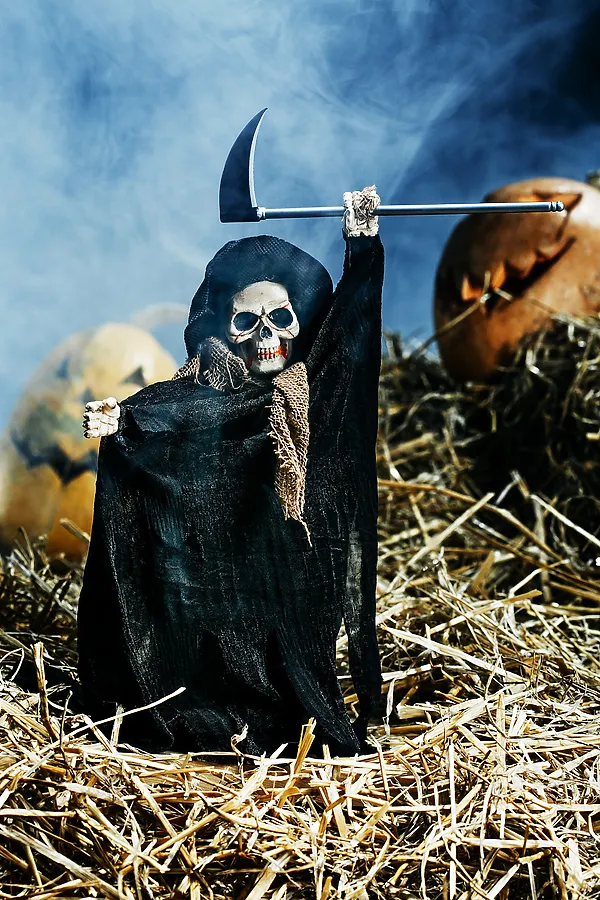 Статуэтка "Смерть с косой" LA MASCARADE, черный, светло-коричневый - фото 1