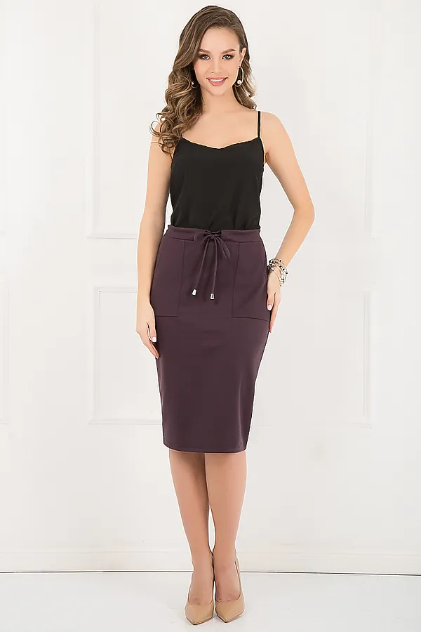 Юбка BELLOVERA, дымчато-лиловый - фото 1