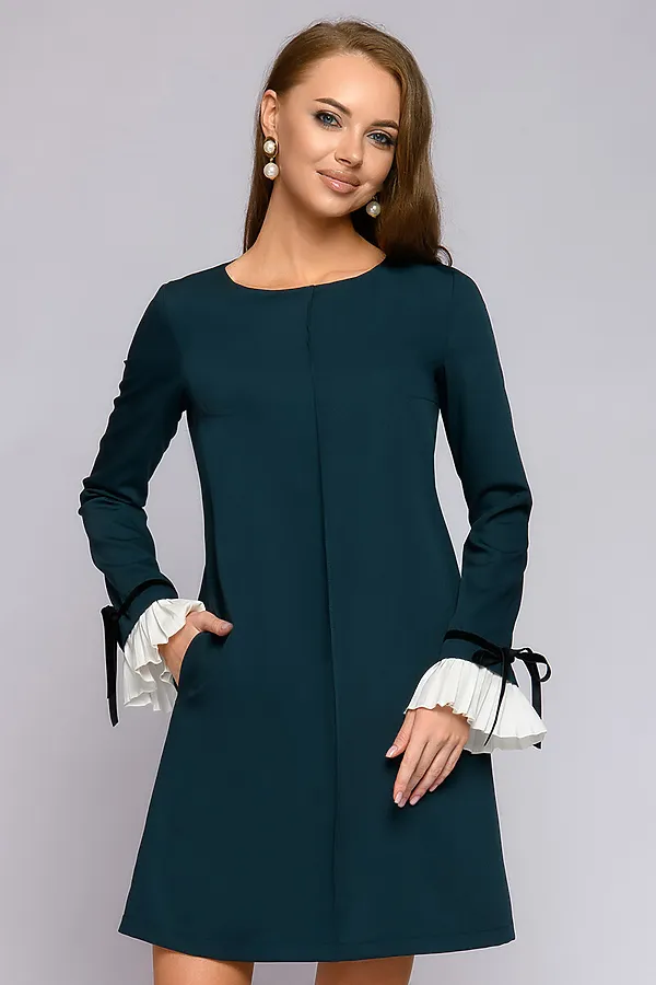 Платье 1001 DRESS, изумрудный - фото 1