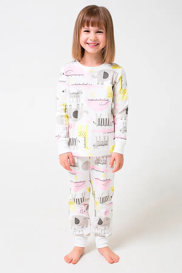 Пижама CROCKID, белый - фото 1