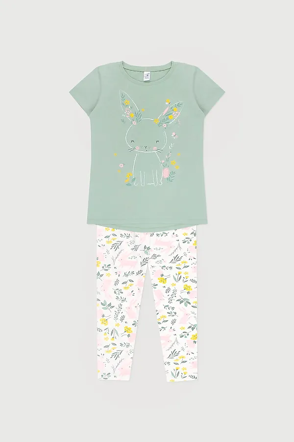 Пижама CROCKID, зеленый - фото 1