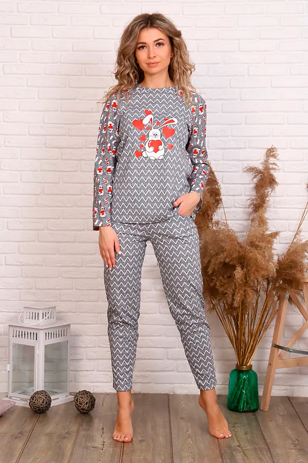 Костюм (Брюки+Кофта) СОФИЯ37, красный - фото 1