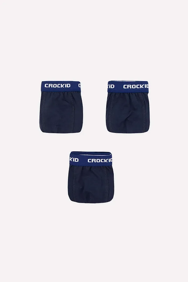 Трусы 3 шт. CROCKID, индиго - фото 1