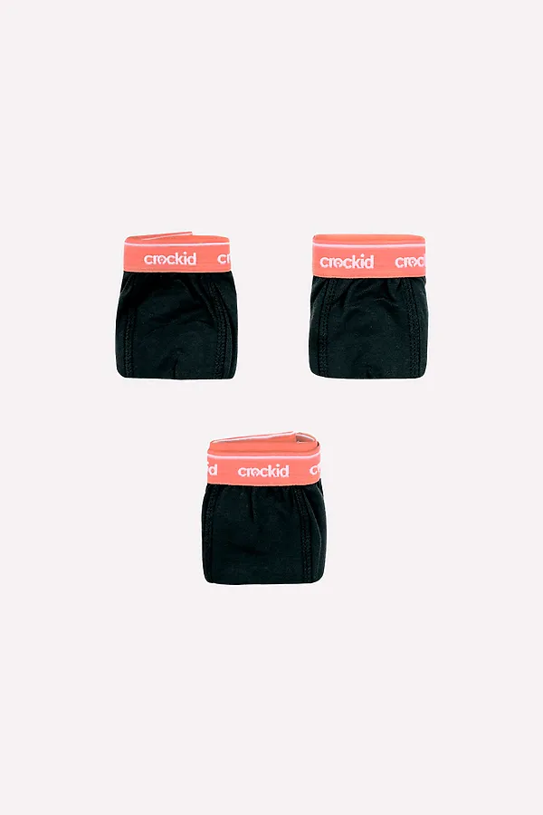 Трусы 3 шт. CROCKID, темно-серый - фото 1