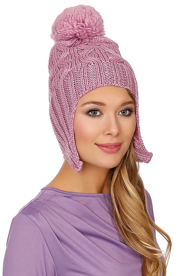 Шапка VAY, лиловый - фото 1