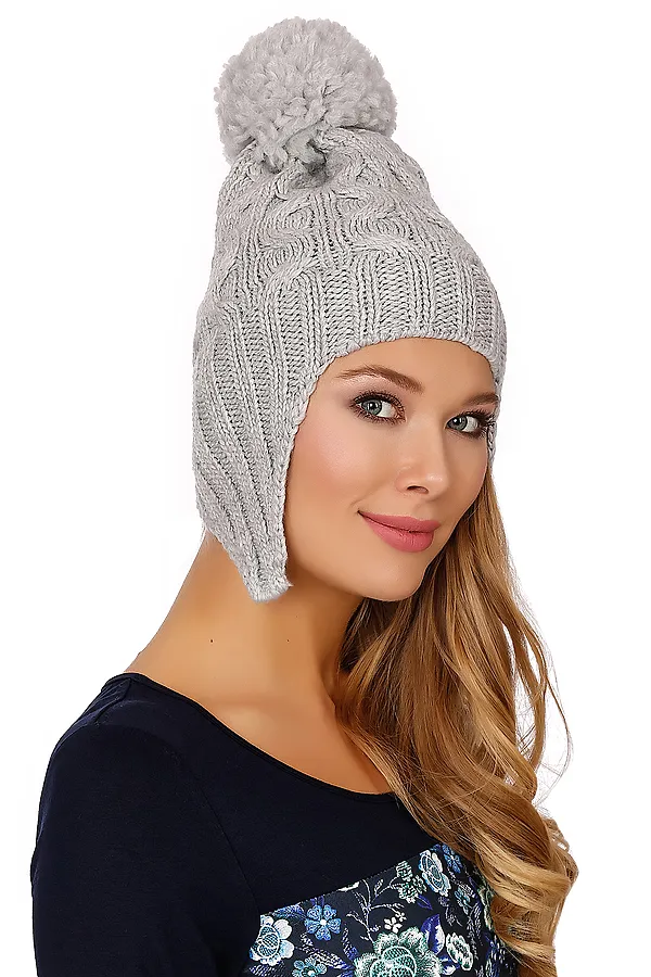Шапка VAY, светло-серый - фото 1