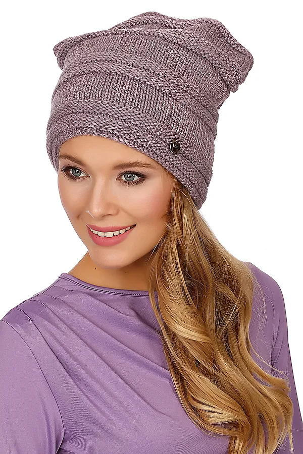 Шапка VAY, сиреневый - фото 1