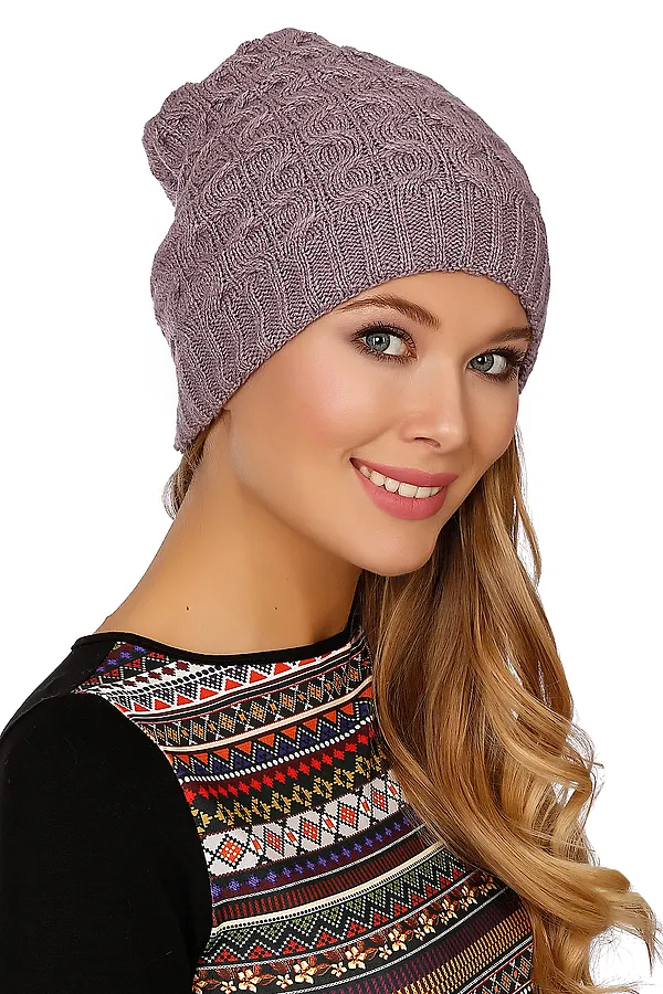 Шапка VAY, сиреневый - фото 1
