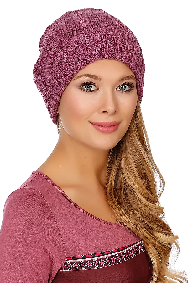 Шапка VAY, малиновый - фото 1