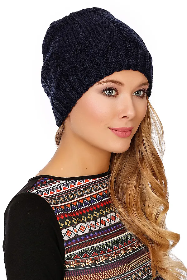 Шапка VAY, темно-синий - фото 1