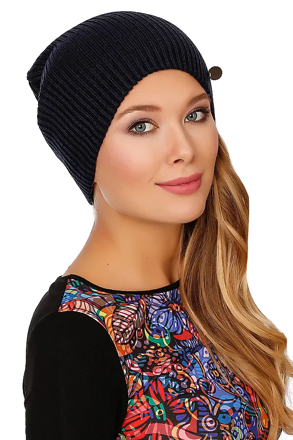 Шапка VAY, темно-синий - фото 1