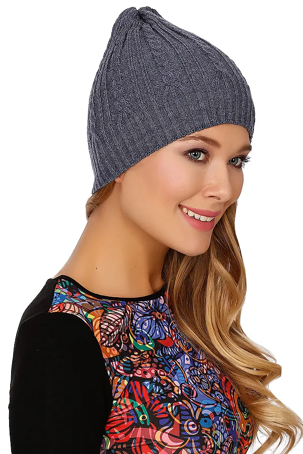 Шапка VAY, джинсовый - фото 1