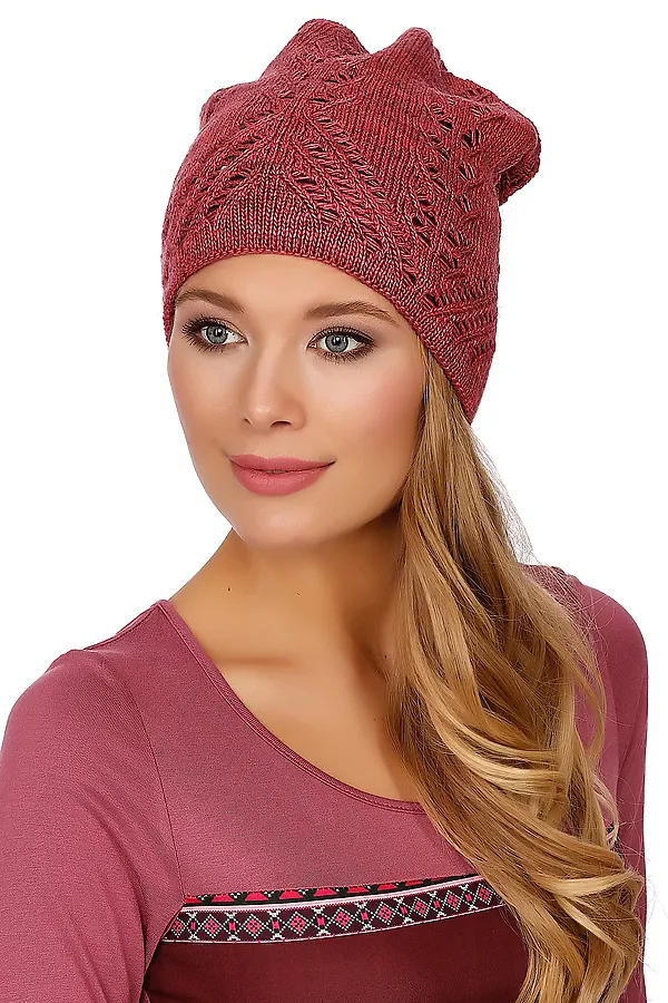 Шапка VAY, сиреневый - фото 1