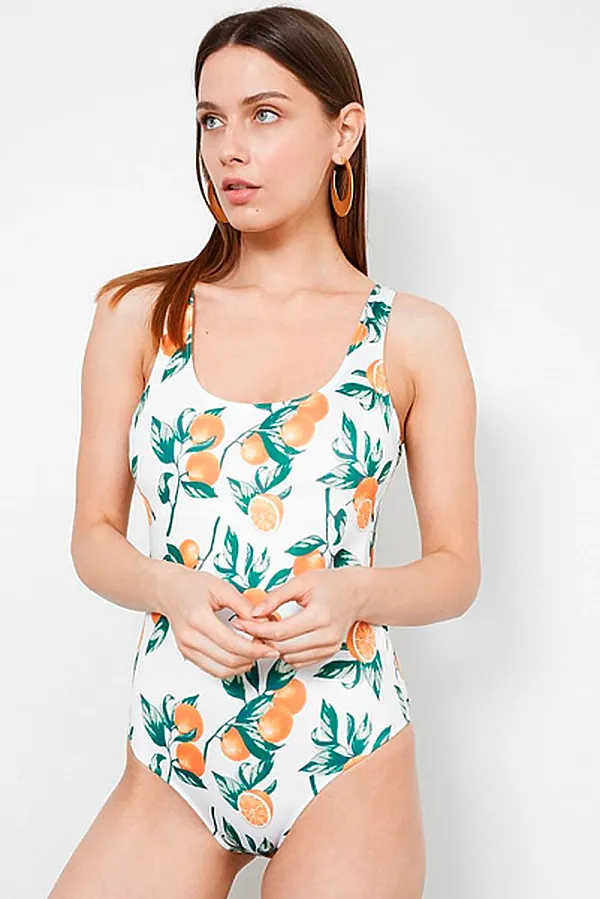 Купальник MARK FORMELLE, апельсины на молочном - фото 1